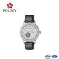 Sapphire Crystal Genuine Leather Band Fashion Luxury Mechanical Watch